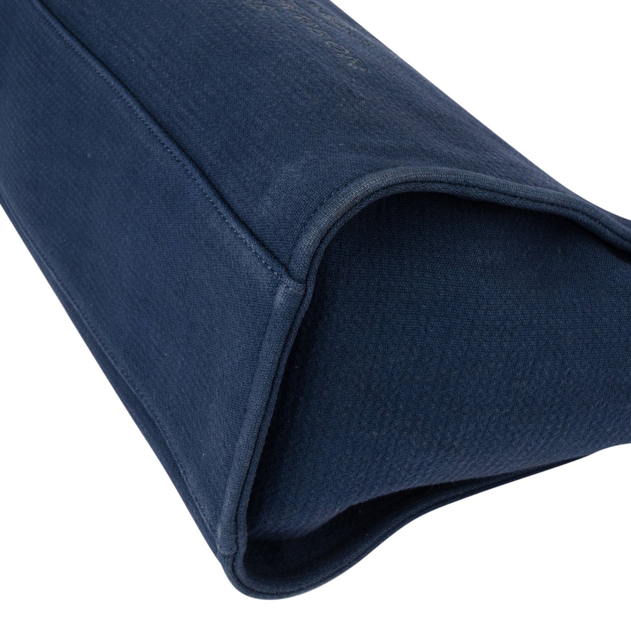 Chanel Chanel Bleu Tweed Deauville Handbag Zwart