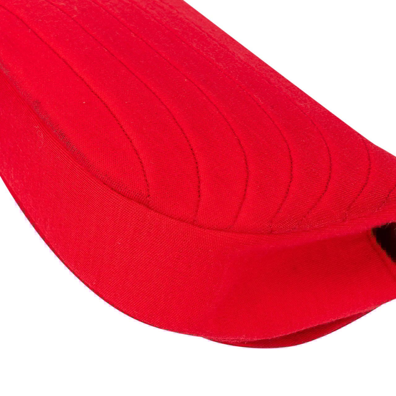 Chanel Chanel Rouge Cotton 24K Gold Halfmoon Single Flap Shoulder Bag Rood