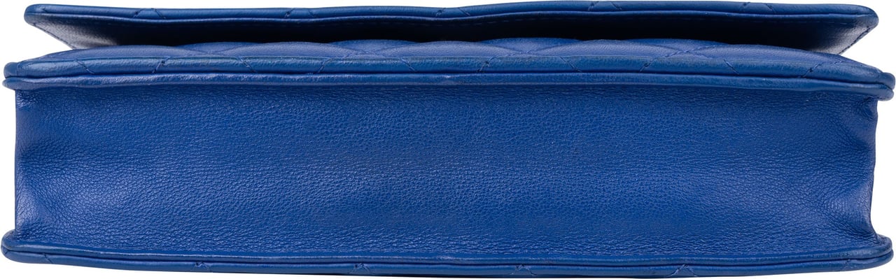 Chanel Chanel Quilted Leather Wallet On Chain Crossbody Bag Blauw