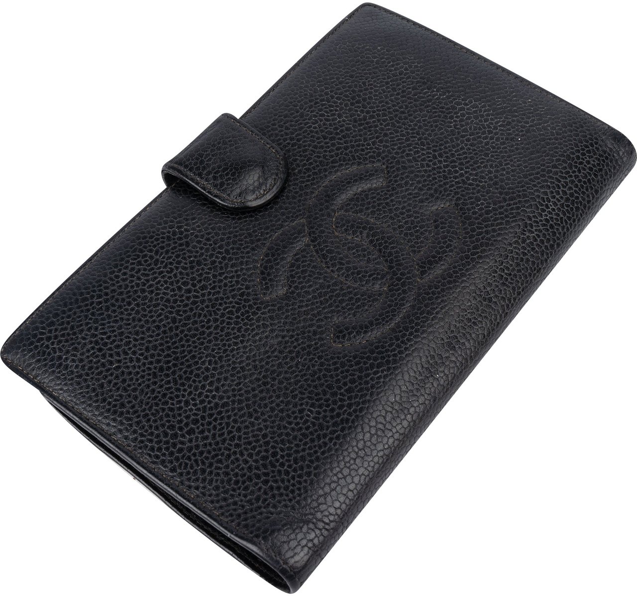Chanel Cavair Leather CC Wallet Zwart