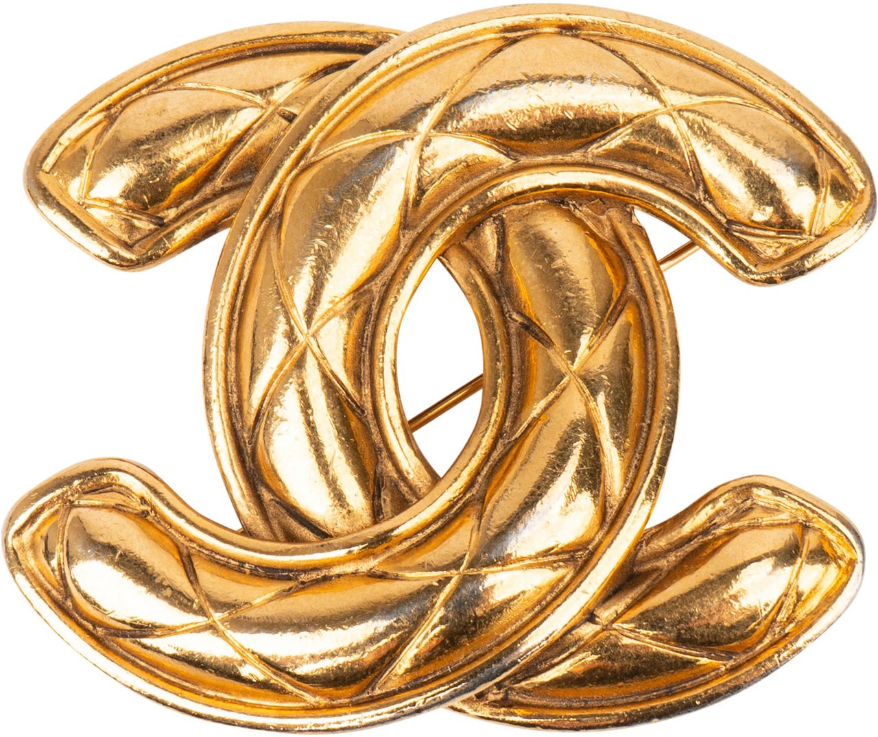Chanel Chanel Golden Matelasse CC Brooch Divers