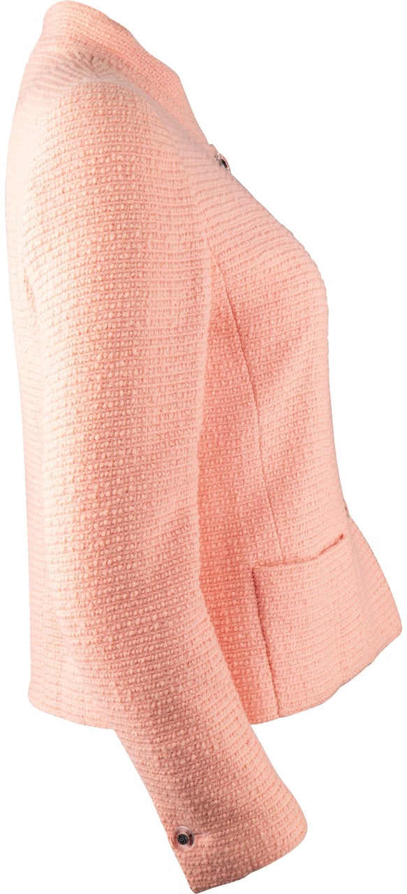 Chanel Chanel Pink Tweed CC Jacket (DE38 / FR40) Rood