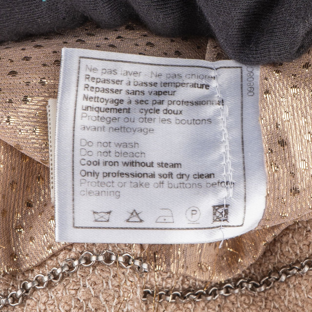 Chanel Chanel Golden Glitter Tweed Jacket (DE34 / FR36) Divers