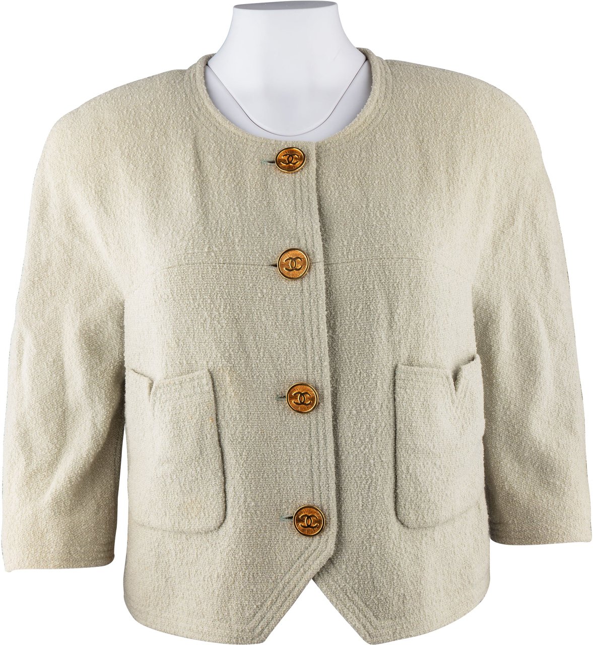 Chanel Chanel Tweed Gold Tone CC Buttons Jacket (DE40 / FR42) Divers