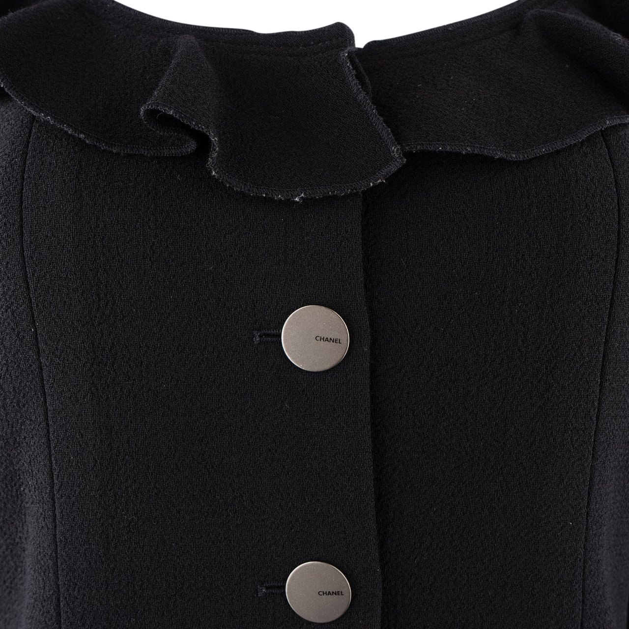 Chanel Chic Noir Wool Jacket (DE34 / FR36) Zwart