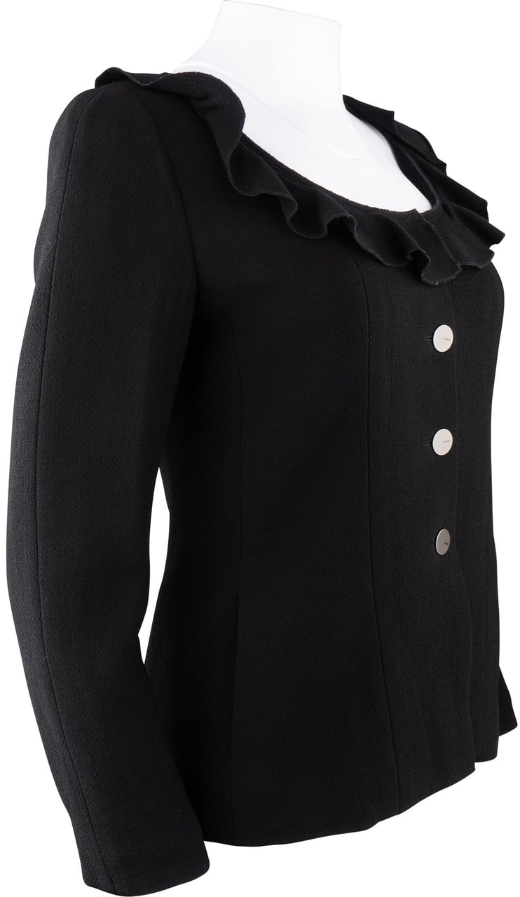 Chanel Chic Noir Wool Jacket (DE34 / FR36) Zwart
