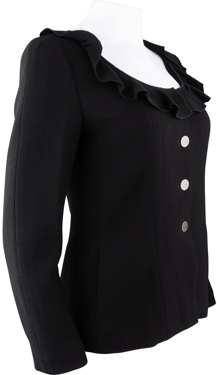 Chanel Chanel Chic Noir Wool Jacket (DE34 / FR36) Zwart