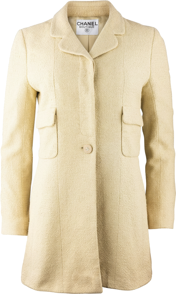 Chanel Chanel Classic Tweed Button Jacket (DE38 / FR40) Groen