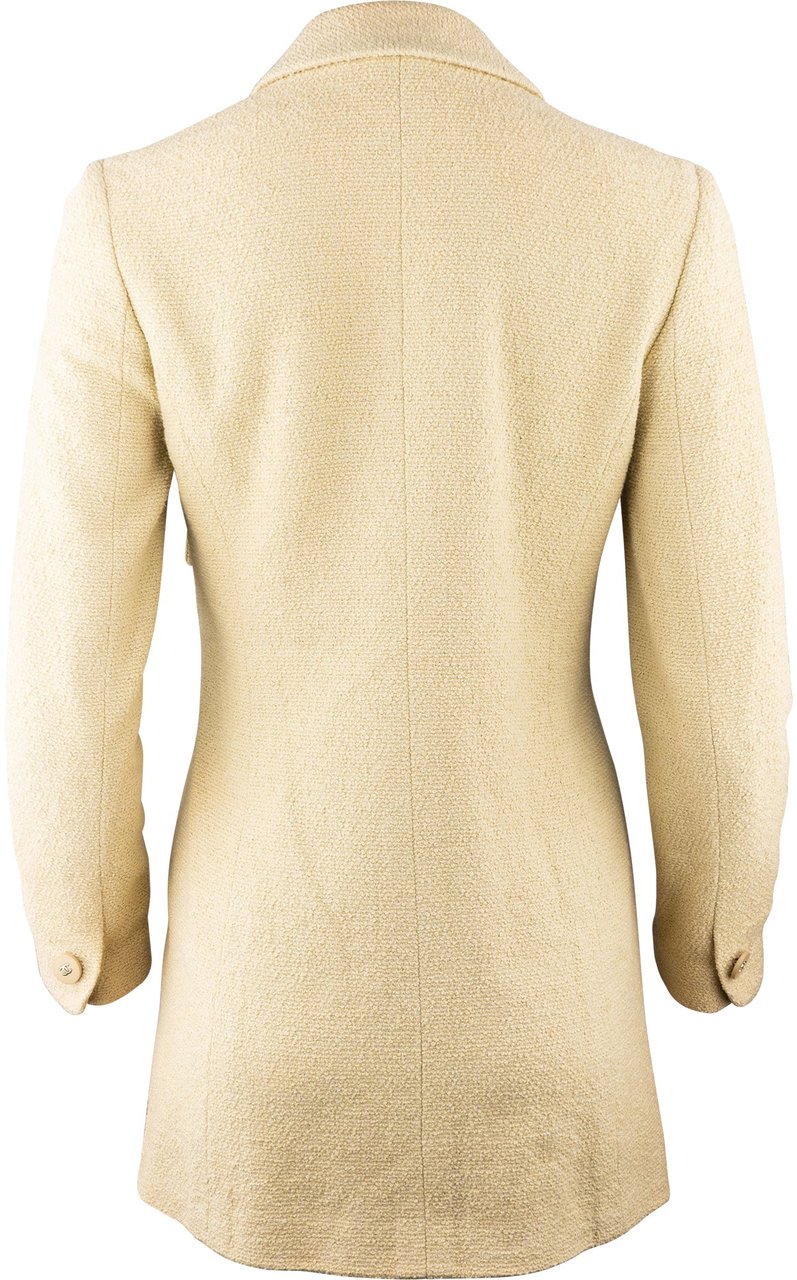 Chanel Chanel Classic Tweed Button Jacket (DE38 / FR40) Groen