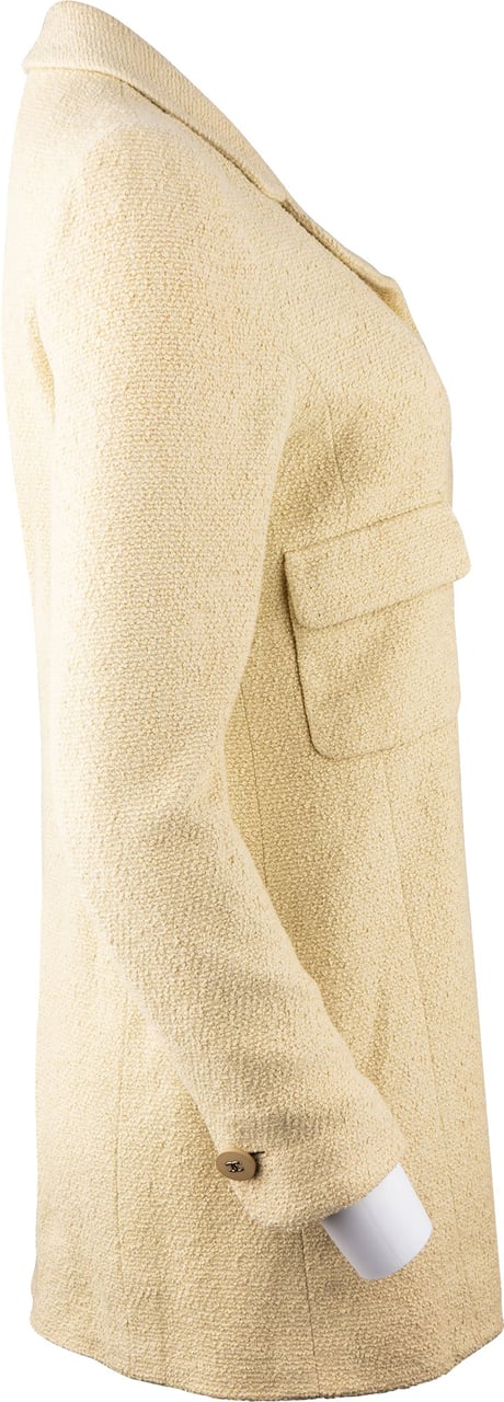 Chanel Chanel Classic Tweed Button Jacket (DE38 / FR40) Groen