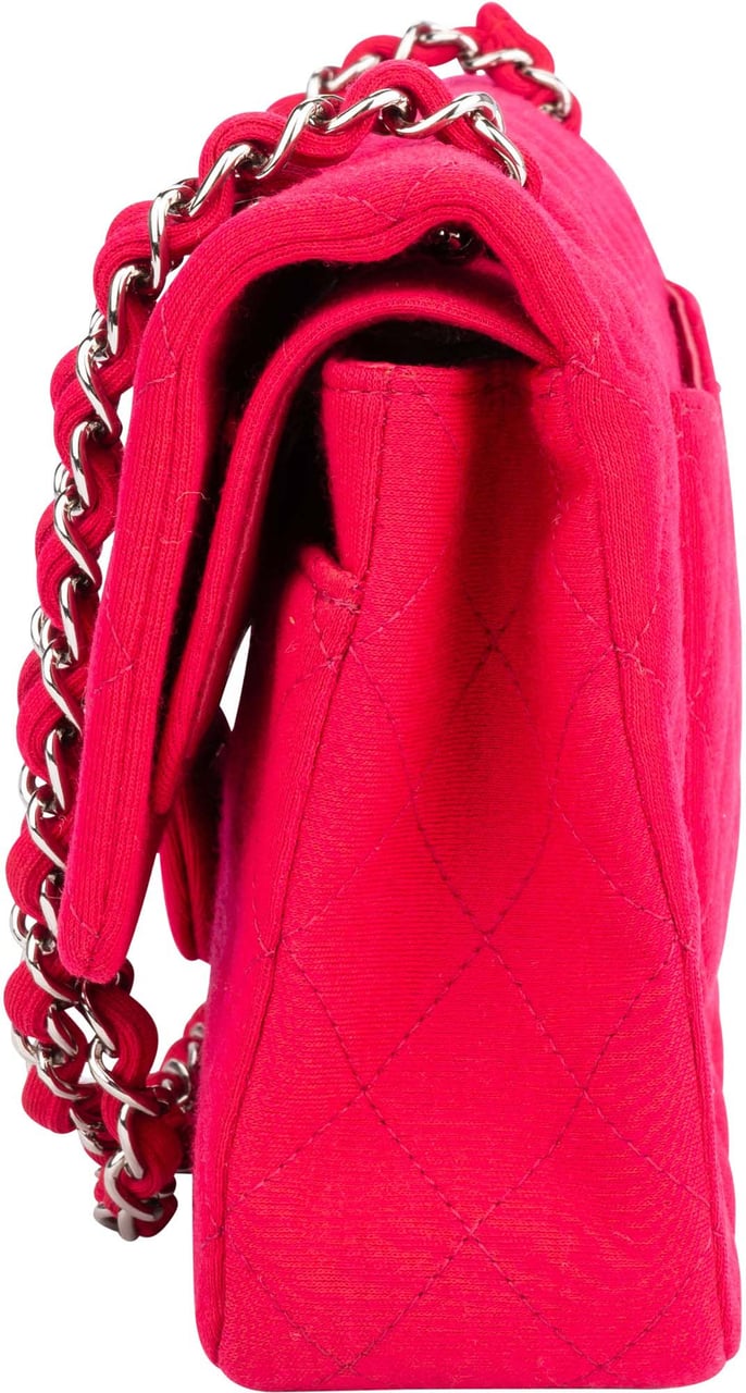 Chanel Chanel Quilted Cotton Medium Double Flap Crossbody Bag Divers