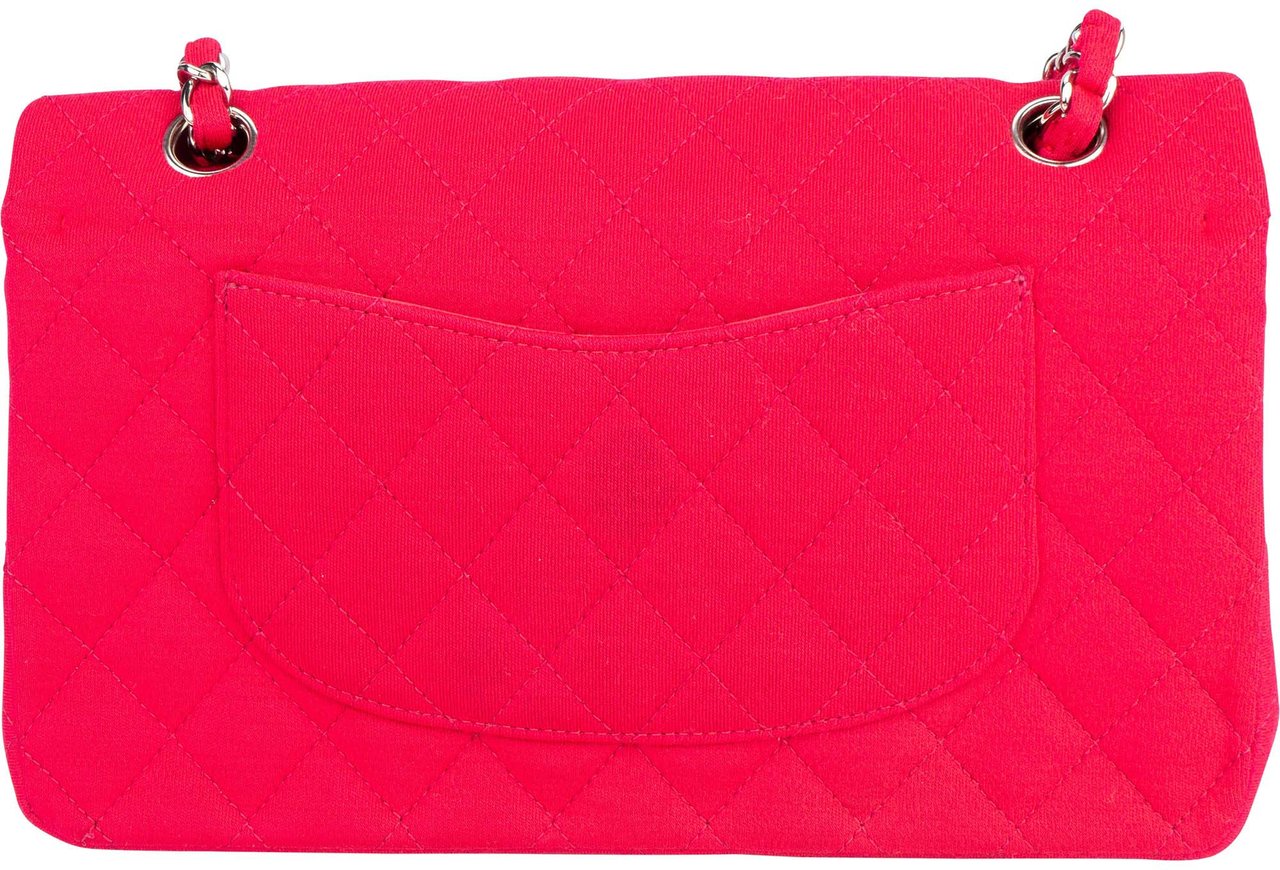 Chanel Chanel Quilted Cotton Medium Double Flap Crossbody Bag Divers