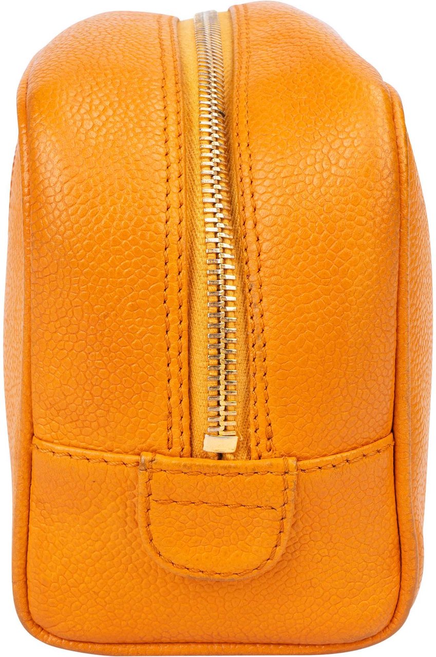 Chanel Chanel Caviar Leather CC Vanity Bag Oranje