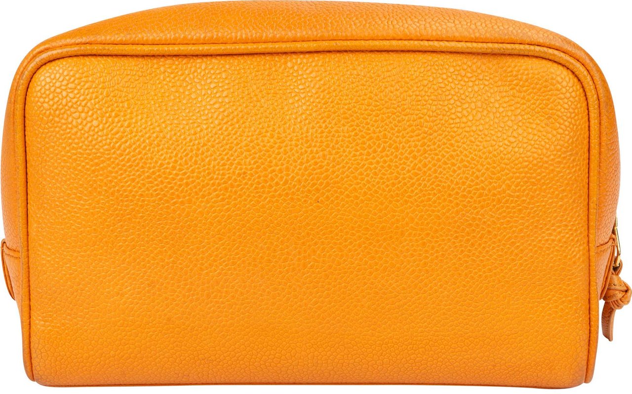 Chanel Chanel Caviar Leather CC Vanity Bag Oranje
