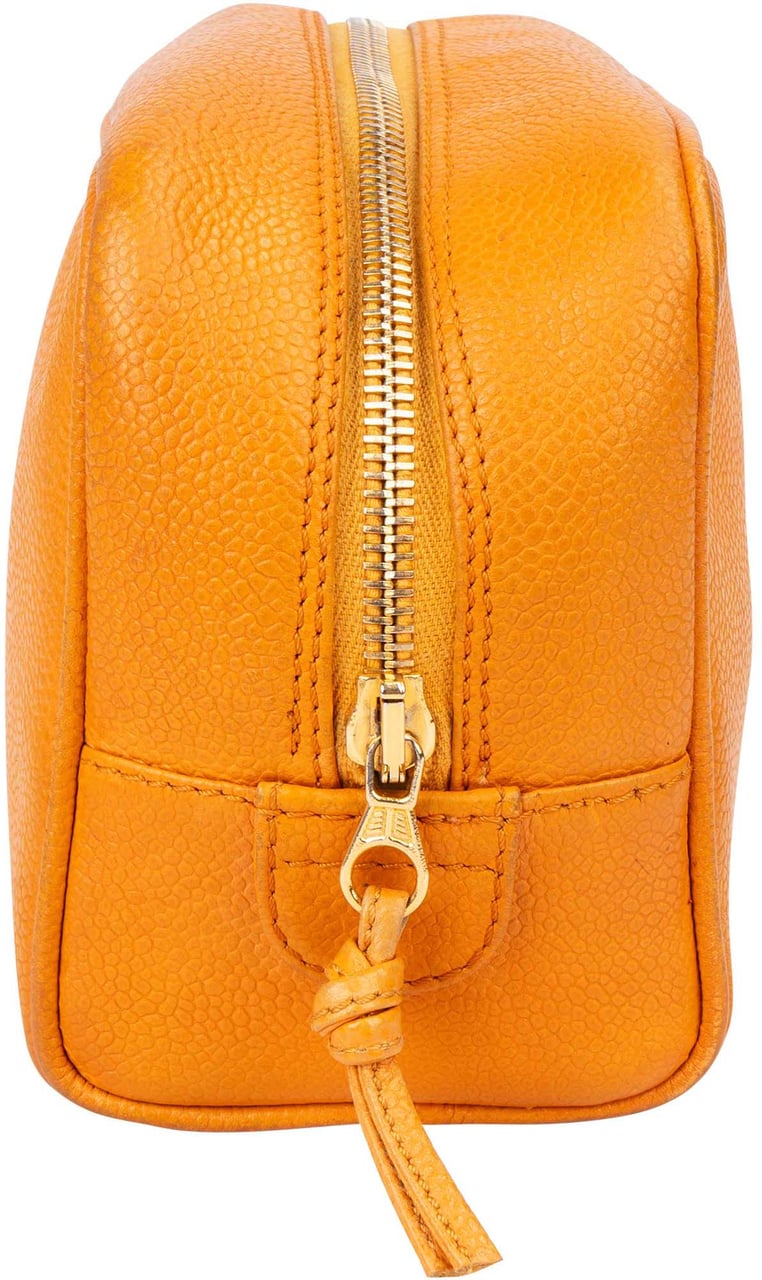 Chanel Chanel Caviar Leather CC Vanity Bag Oranje