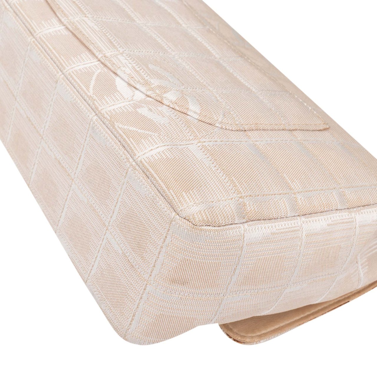 Chanel Chanel Travel Line Monogram Single Flap Crossbody Bag Beige