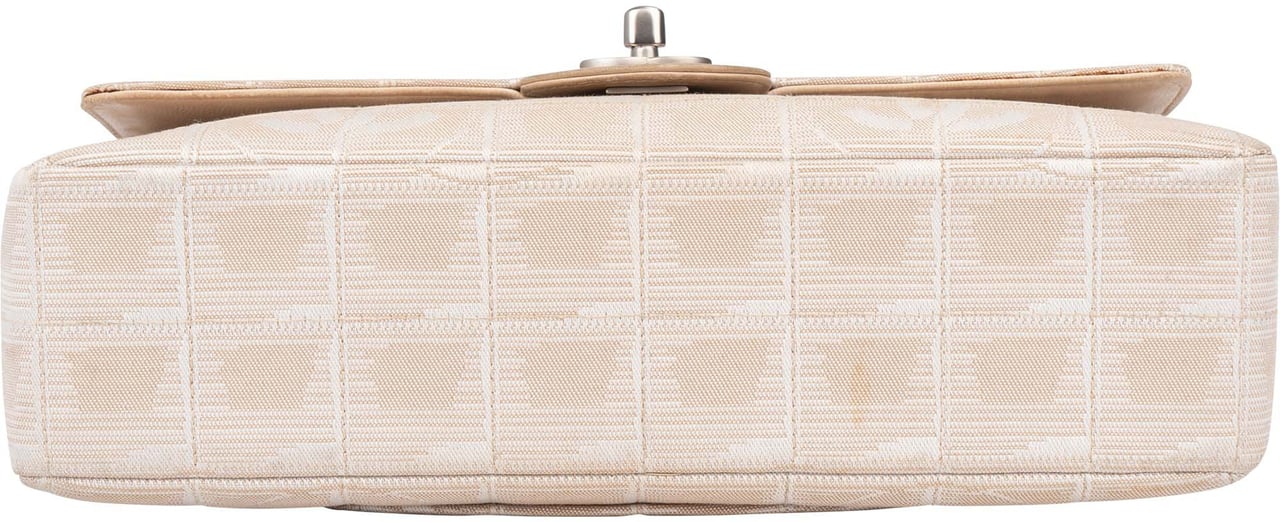 Chanel Chanel Travel Line Monogram Single Flap Crossbody Bag Beige