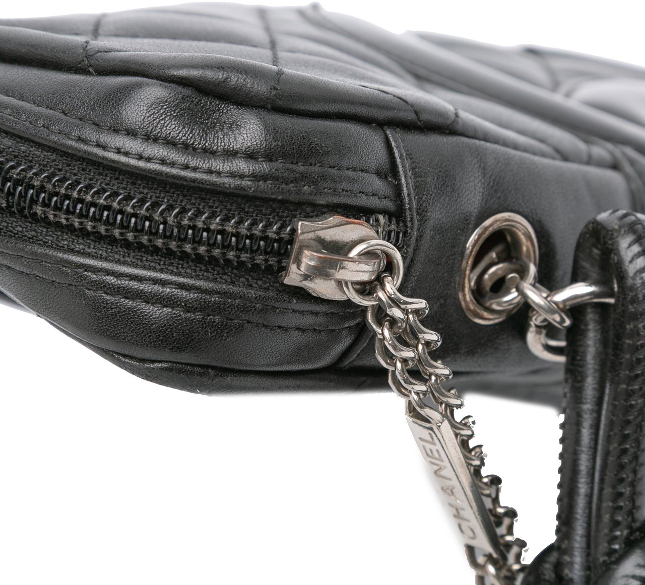 Chanel Lambskin Cambon Ligne Crossbody Zwart