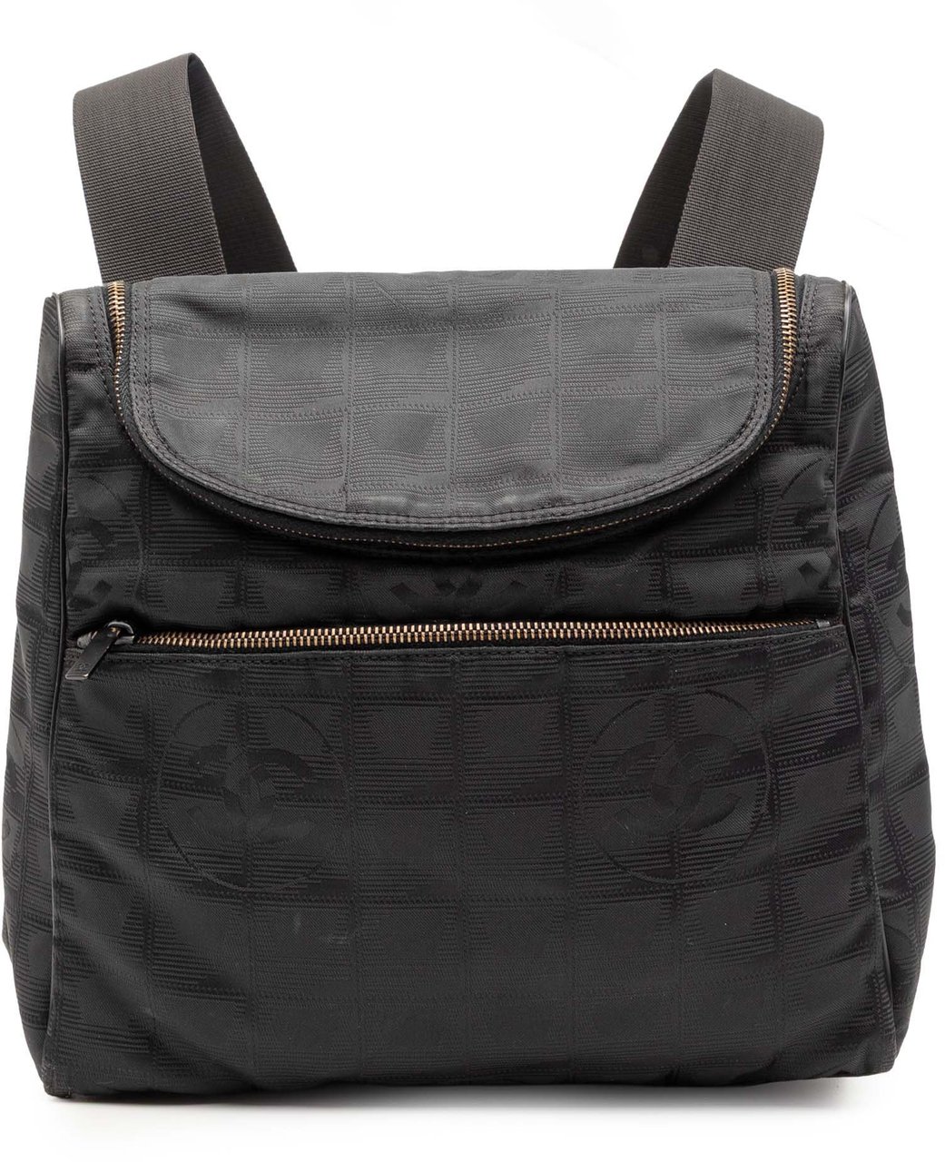 Chanel New Travel Line Nylon Convertible Backpack Zwart