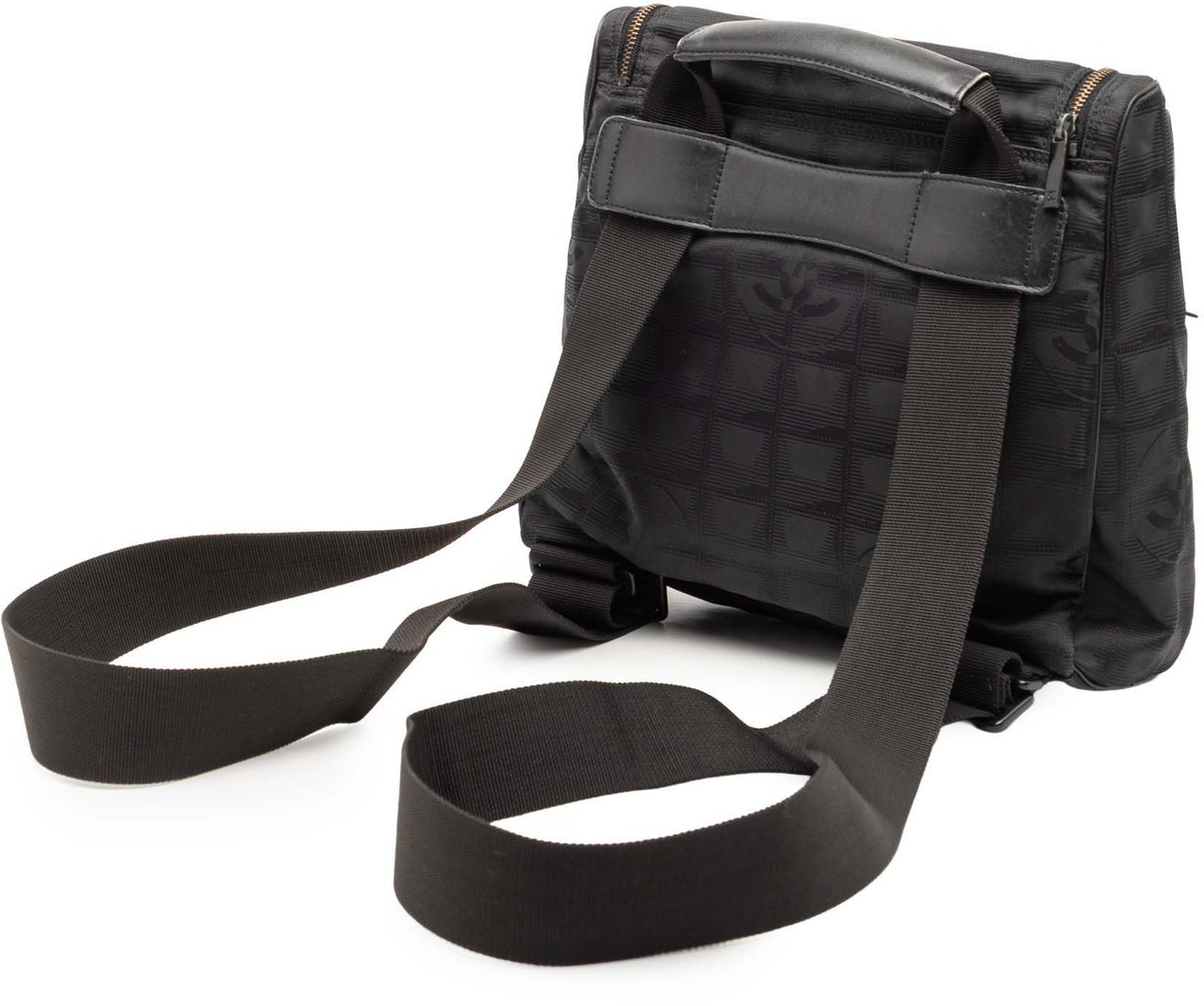 Chanel New Travel Line Nylon Convertible Backpack Zwart