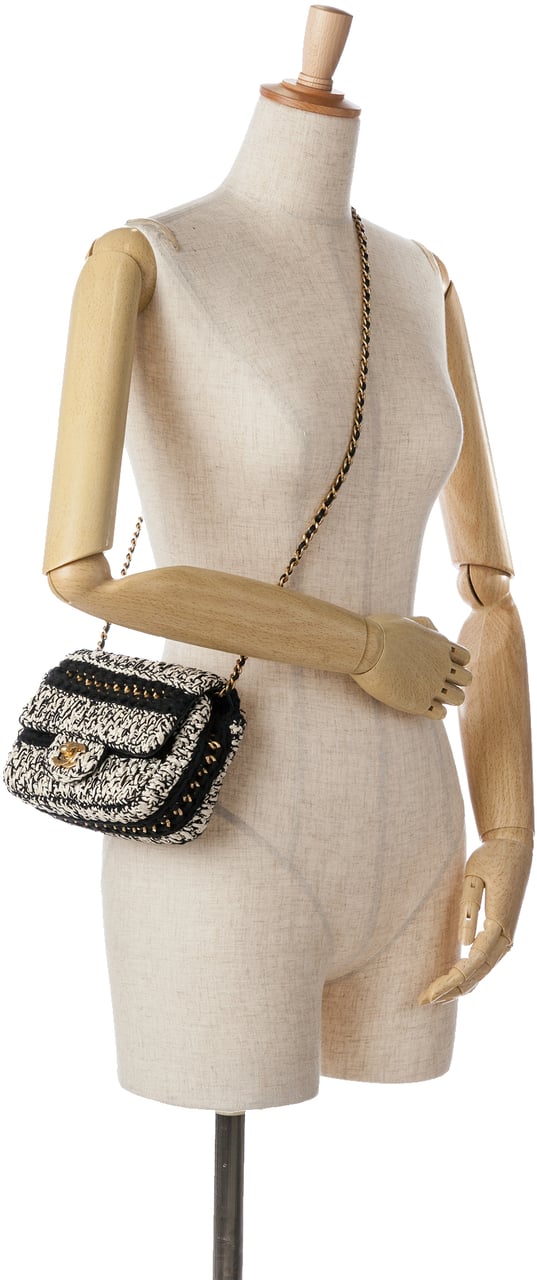 Chanel Raffia Braided with Love Flap Wit