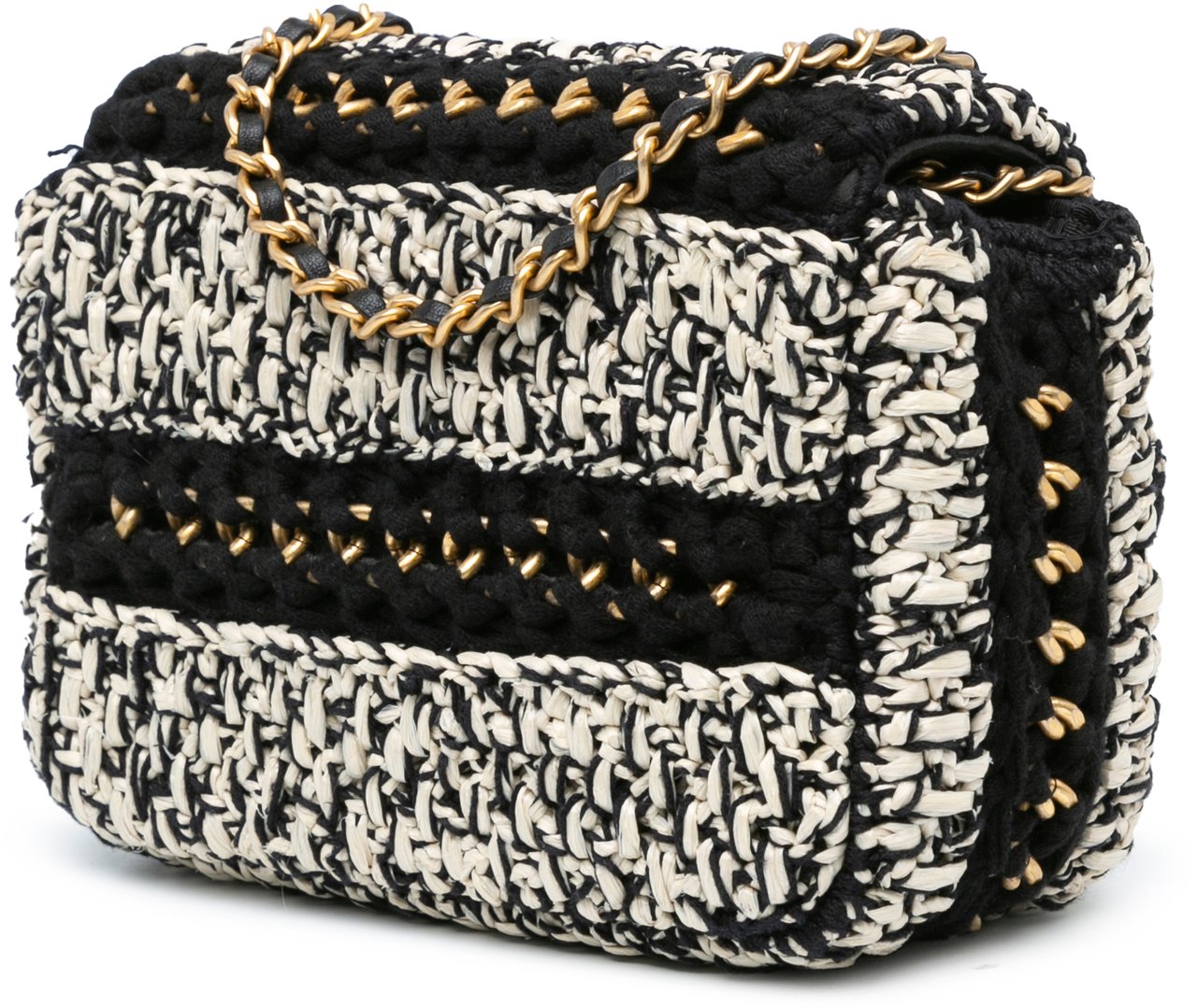 Chanel Raffia Braided with Love Flap Wit