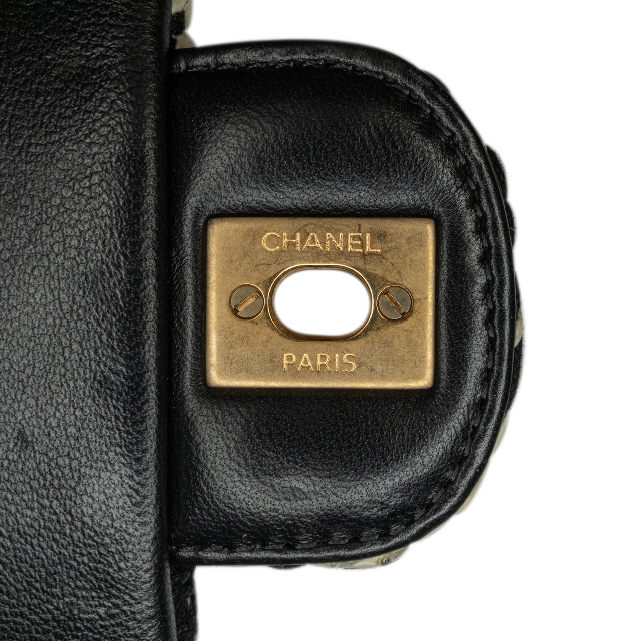 Chanel Raffia Braided with Love Flap Wit