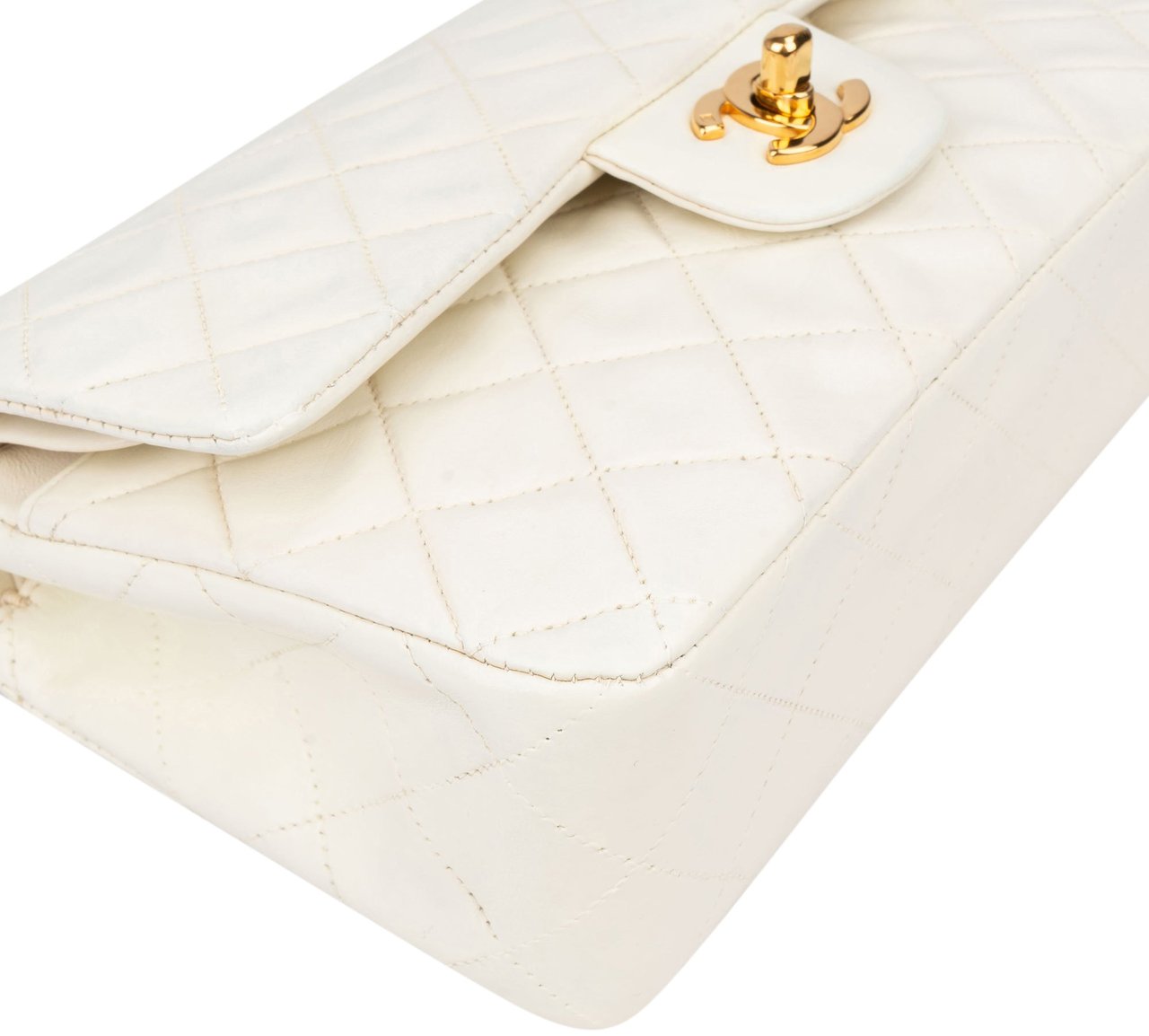 Chanel Chanel Quilted Lambskin 24K Small Double Flap Crossbody Bag Wit