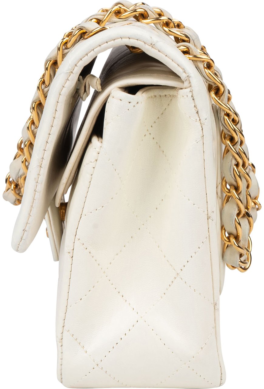 Chanel Chanel Quilted Lambskin 24K Small Double Flap Crossbody Bag Wit