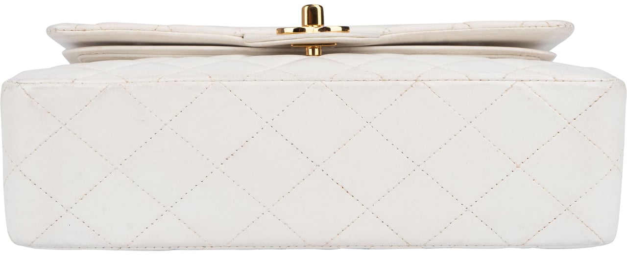 Chanel Chanel Quilted Lambskin 24K Gold Small Double Flap Crossbody Bag Wit