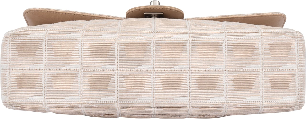 Chanel Chanel Travel Line Monogram Single Flap Crossbody Bag Beige