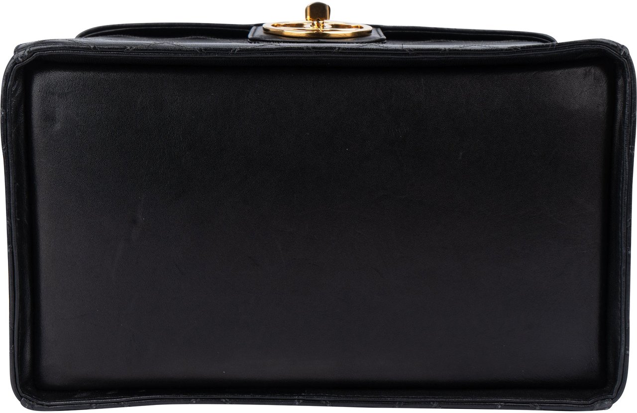 Chanel Chanel Stitching Lambskin CC Vanity Handbag Zwart