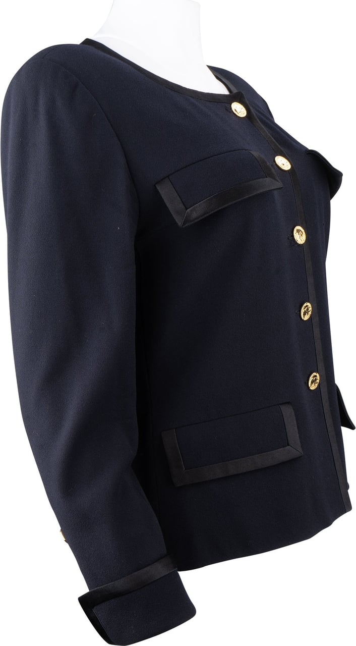 Chanel Chanel Classic First Lady Jacket (DE36 / FR38) Blauw