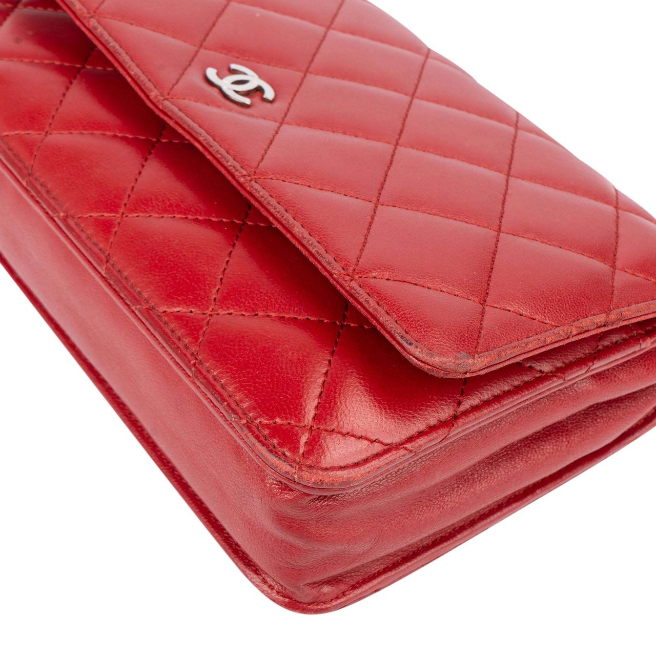 Chanel Quilted Lambskin Wallet On Chain Crossbody Bag Divers