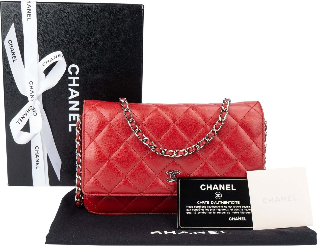 Chanel Quilted Lambskin Wallet On Chain Crossbody Bag Divers