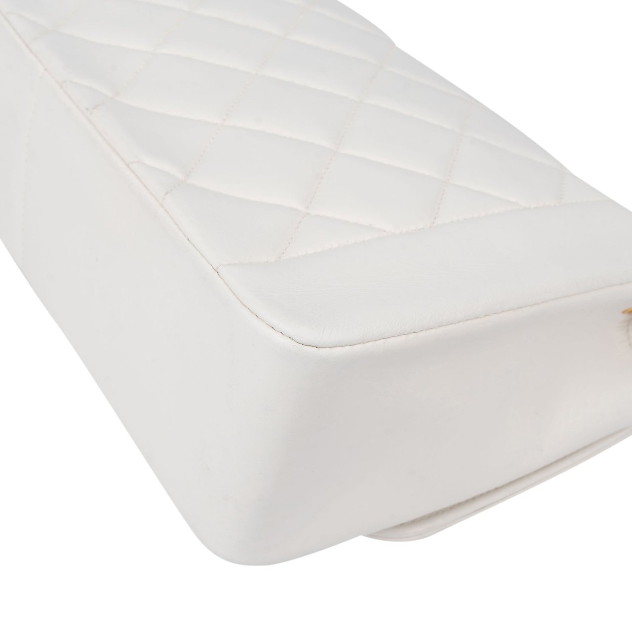 Chanel Chanel Quilted Lambskin 24K Gold Single Flap Lady Dior Crossbody Bag Wit