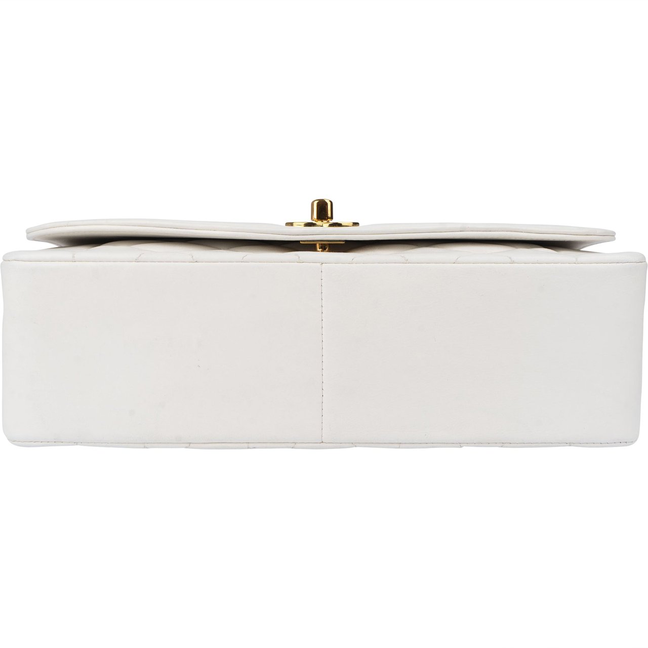 Chanel Chanel Quilted Lambskin 24K Gold Single Flap Lady Dior Crossbody Bag Wit