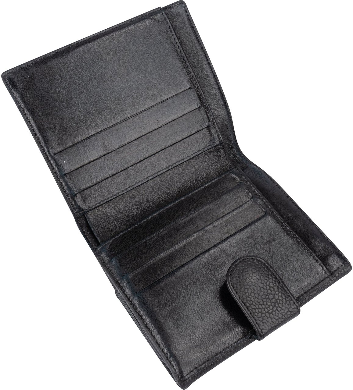 Chanel Caviar Leather CC Wallet Zwart