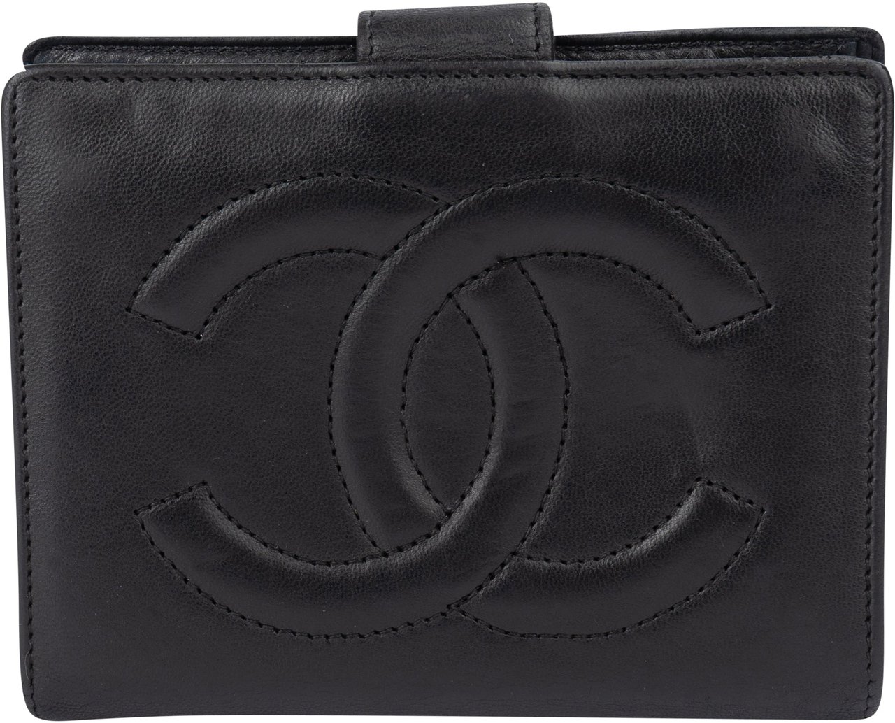 Chanel Chanel Lambskin CC Wallet Zwart