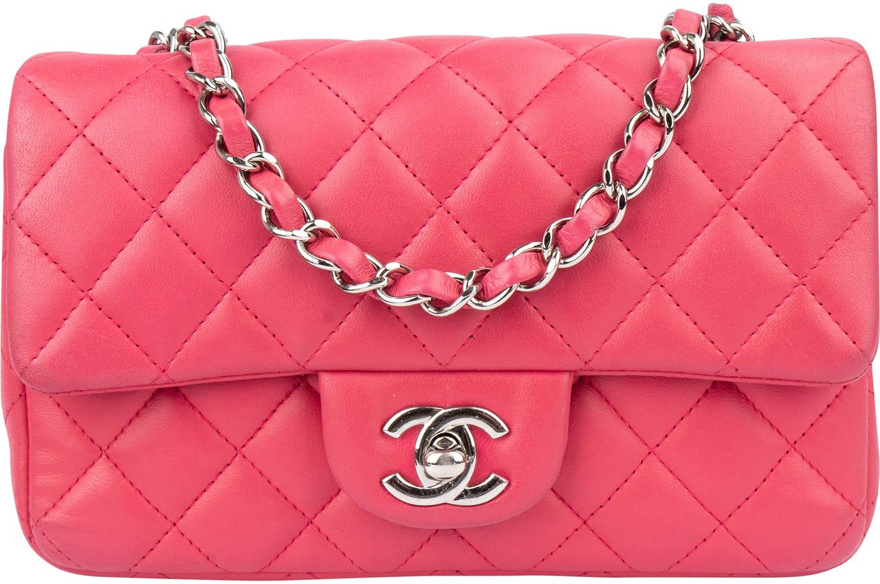Chanel Chanel Quilted Lambskin Single Flap Crossbody Bag Rood
