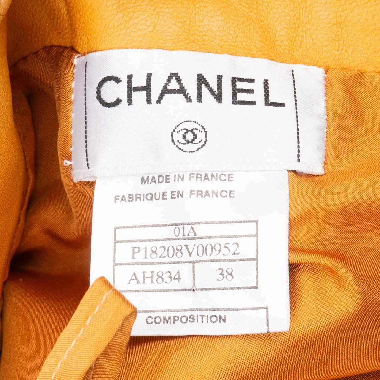 Chanel Chanel Lambskin CC Skirt (DE 36 / FR 38) Bruin
