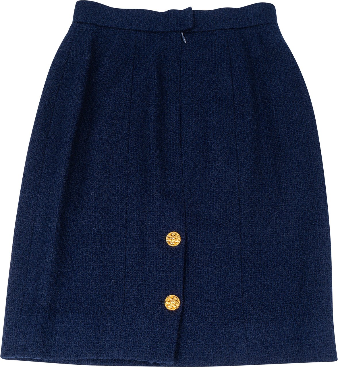 Chanel Chanel Bleu Tweed Skirt (DE 36 / FR 38) Blauw