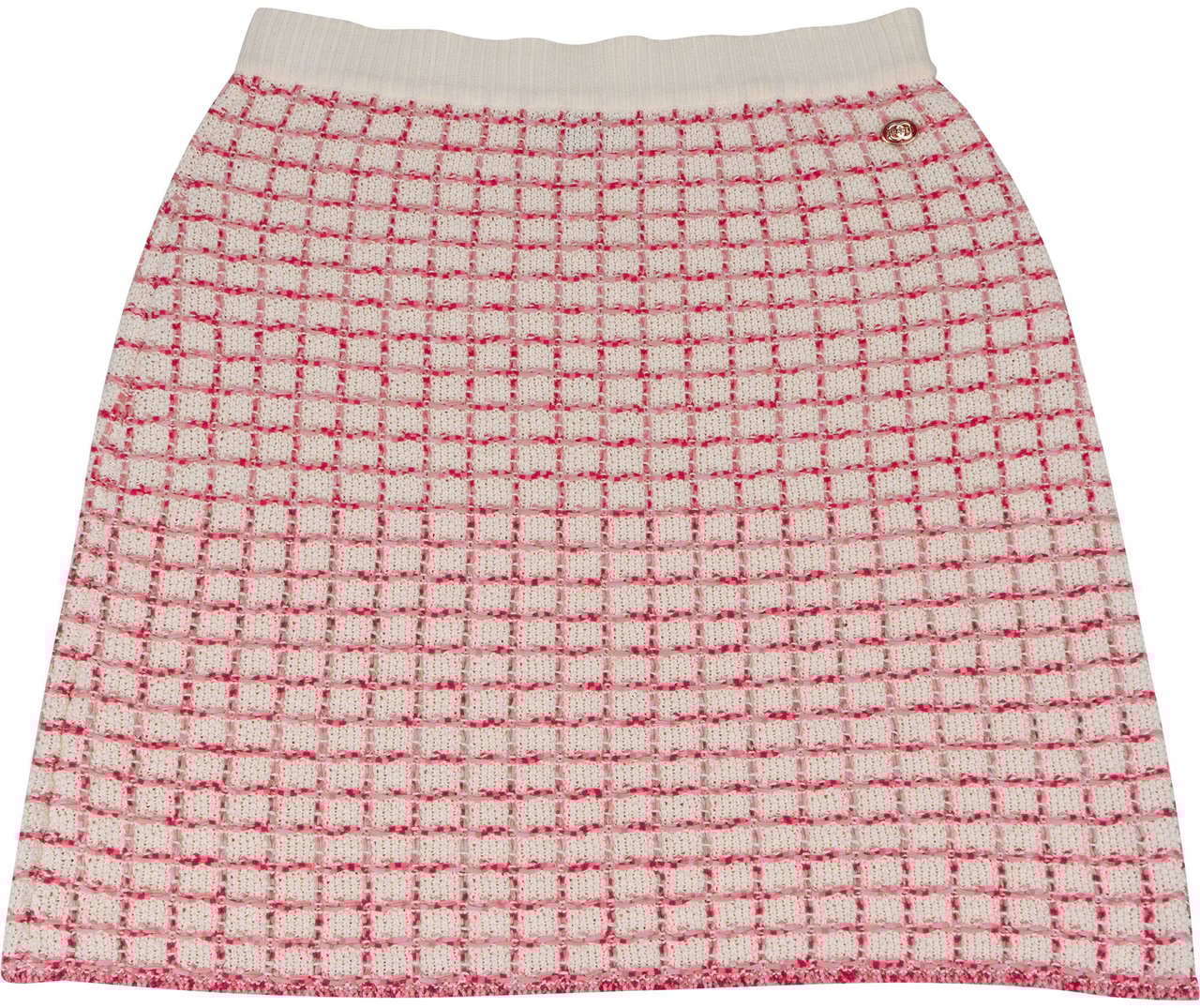 Chanel Chanel Multicolor Tweed Skirt (DE 34 / FR 36) Rood