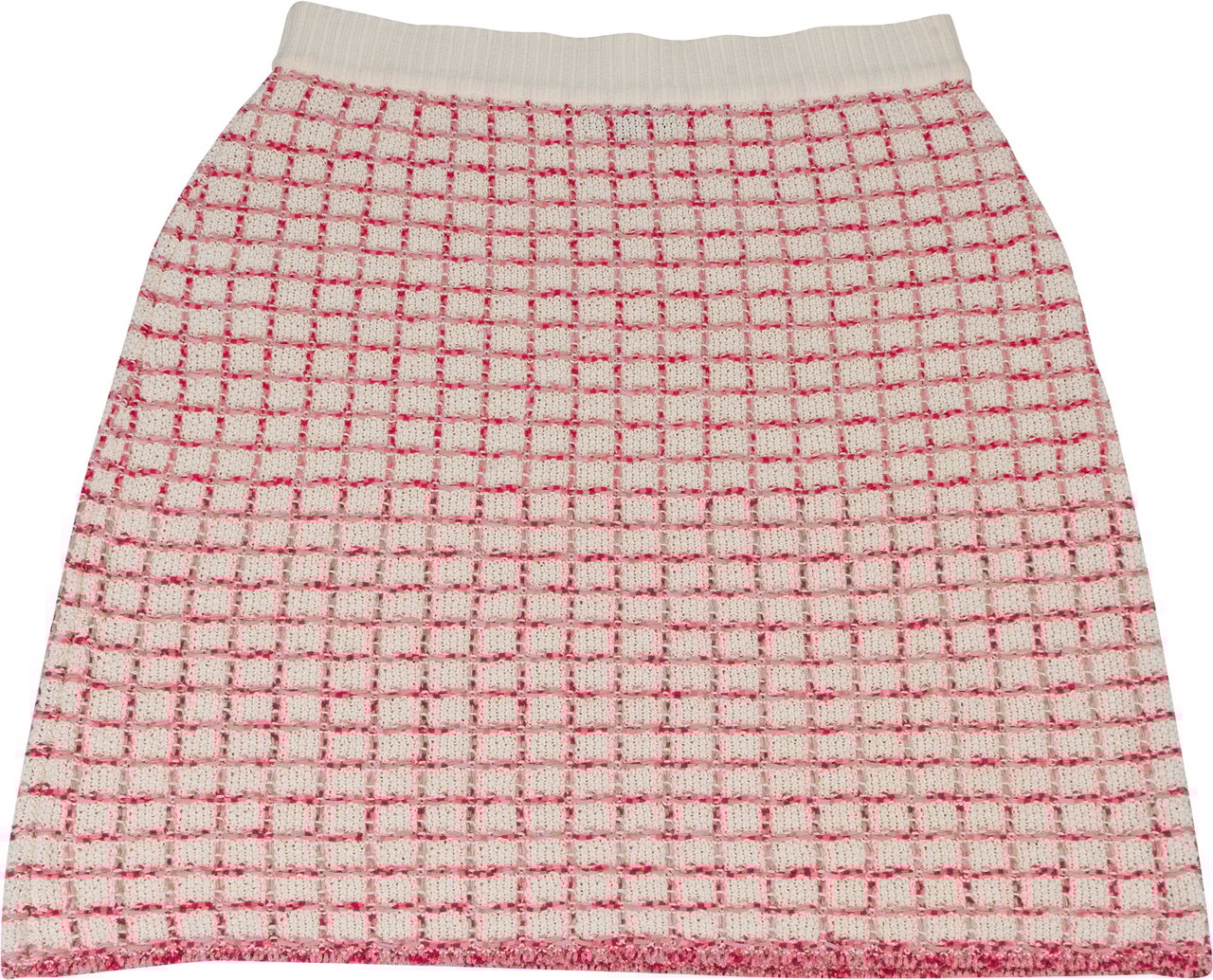 Chanel Chanel Multicolor Tweed Skirt (DE 34 / FR 36) Rood