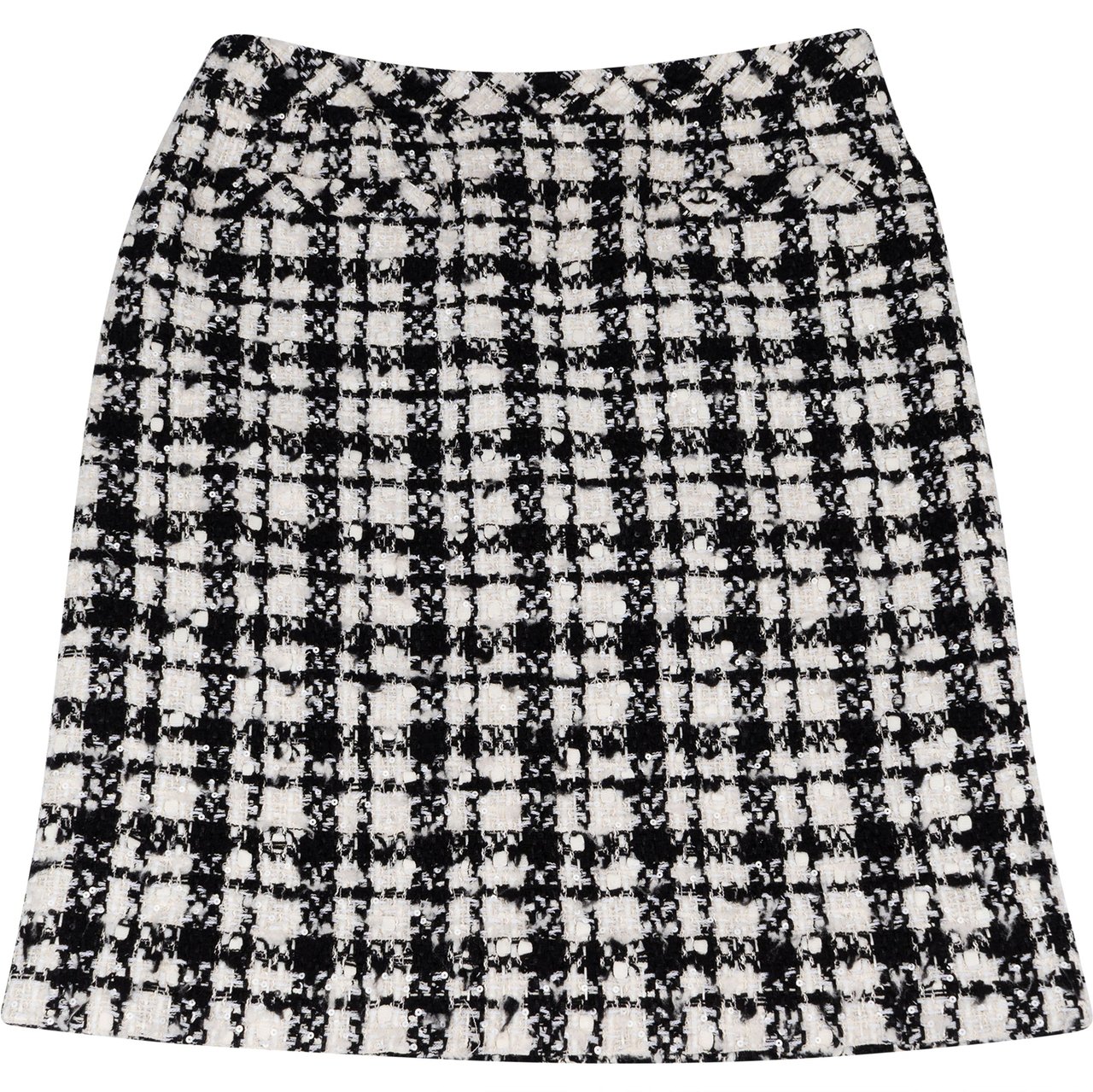 Chanel Chanel Classic Tweed Pailetten Skirt (DE 38 / FR40) Beige