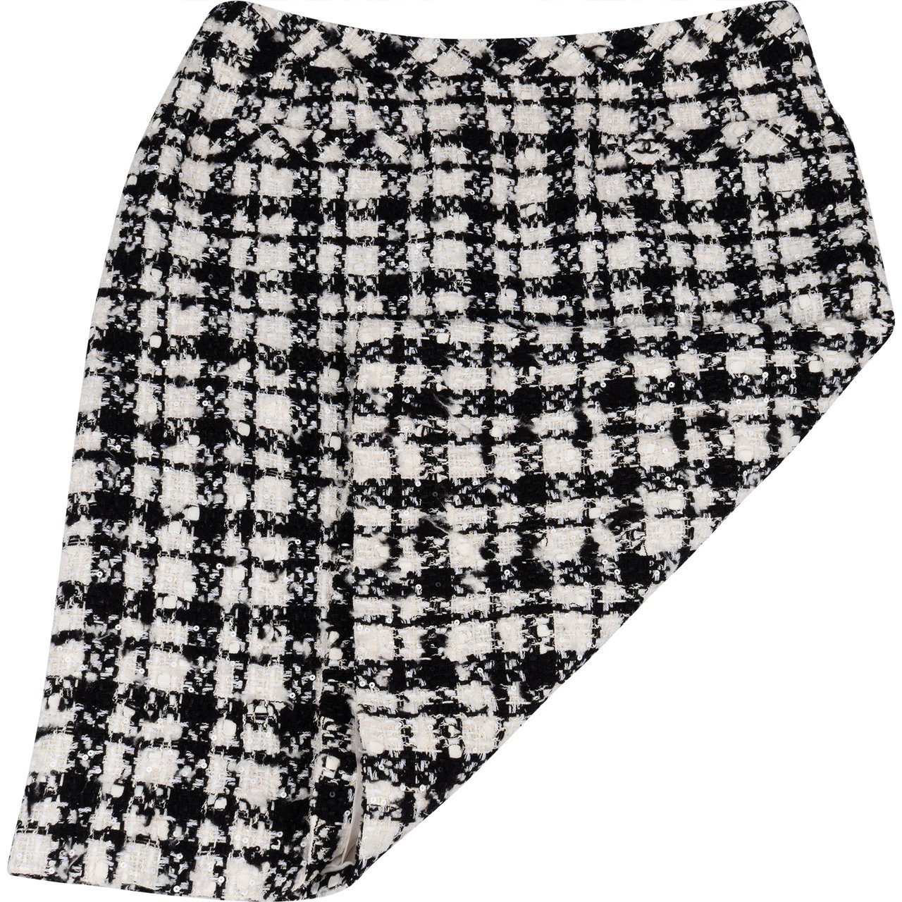 Chanel Chanel Classic Tweed Pailetten Skirt (DE 38 / FR40) Beige