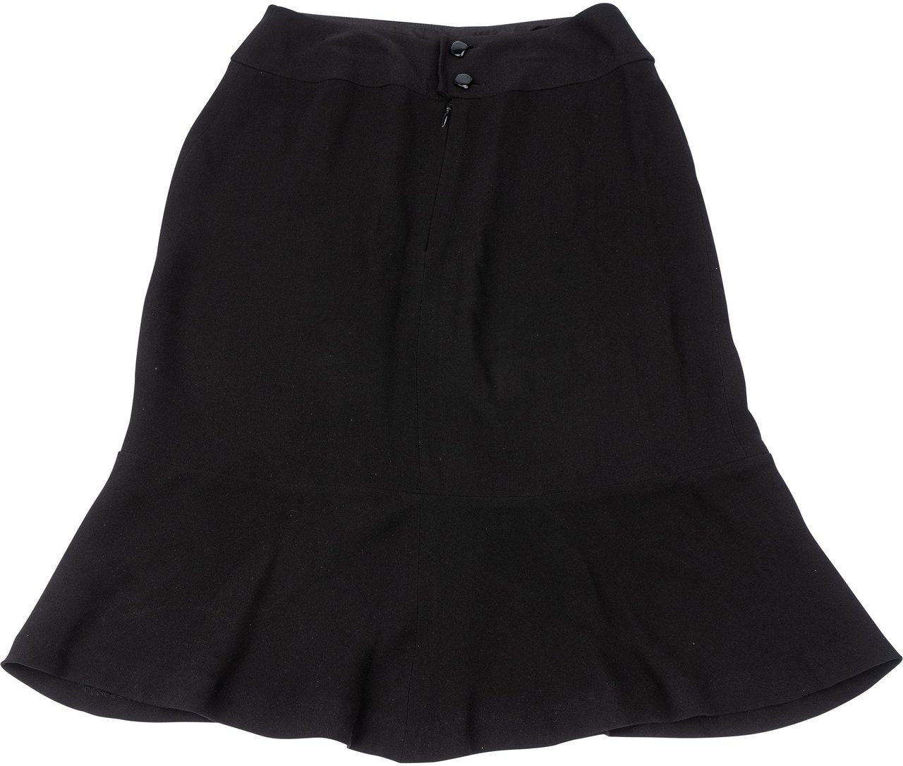 Chanel Chanel Noir Silk Skirt (DE 34 / FR 36) Zwart