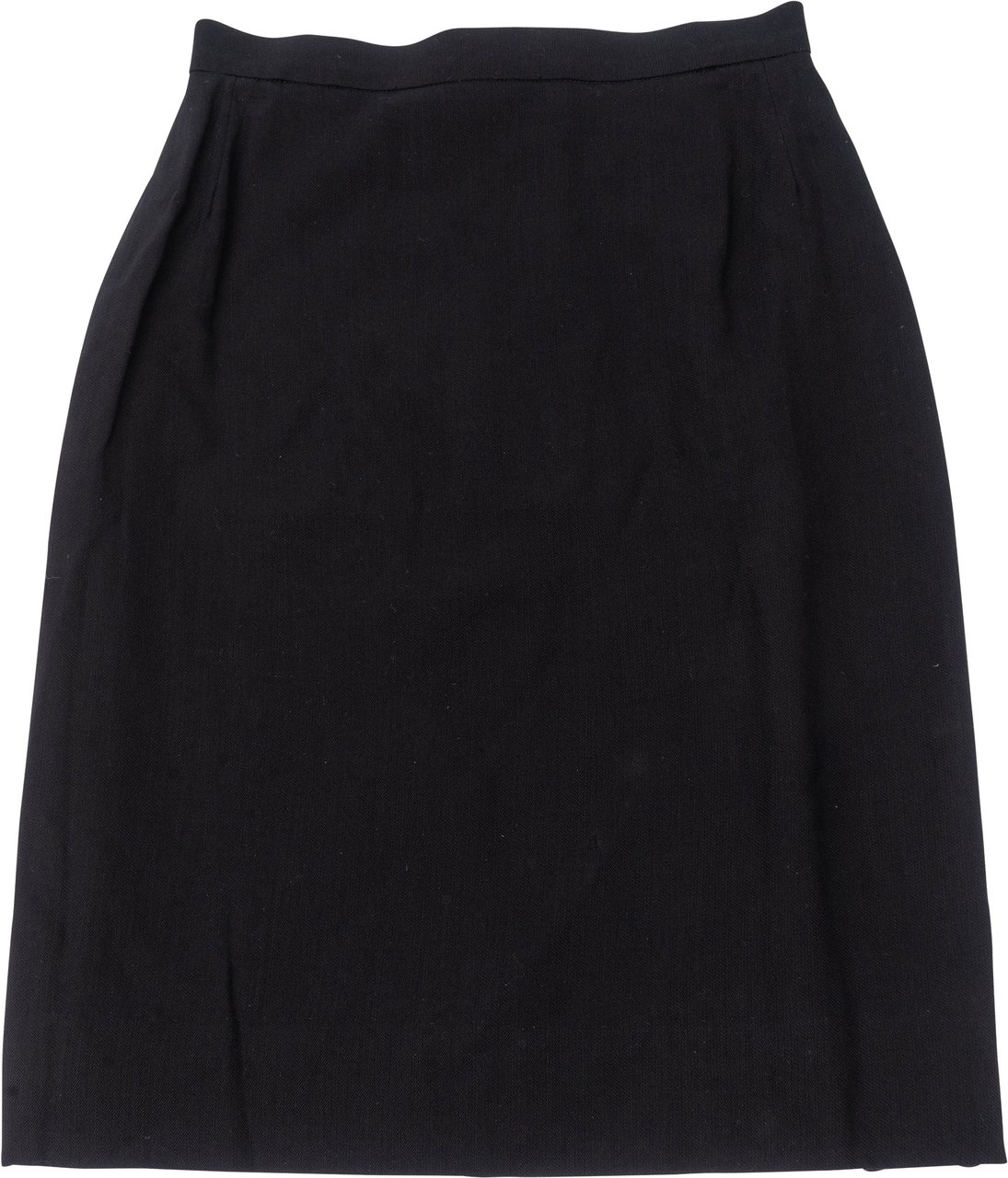 Chanel Noir Classic Wool Skirt (DE 36 / FR 38) Zwart