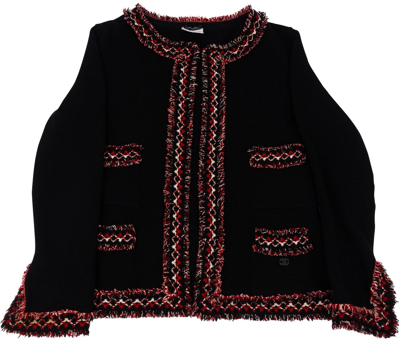 Chanel Chanel Cashmere Britain Tweed Jacket (DE 36 / FR 38) Zwart