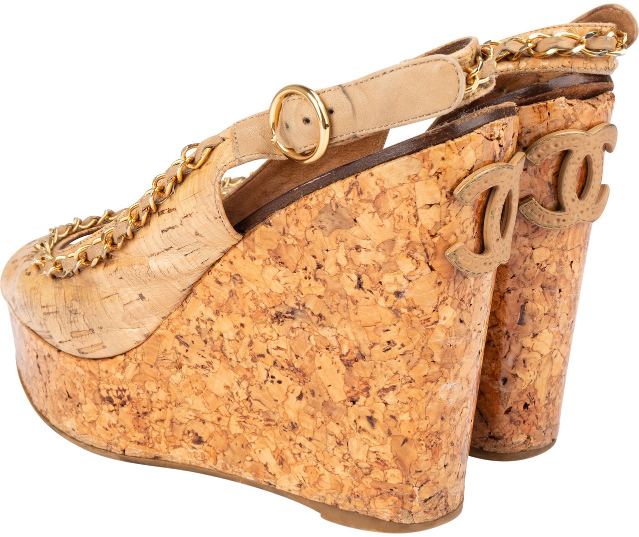 Chanel Chanel Cork CC Espadrilles Shoes (36,5) Divers